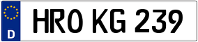 Trailer License Plate